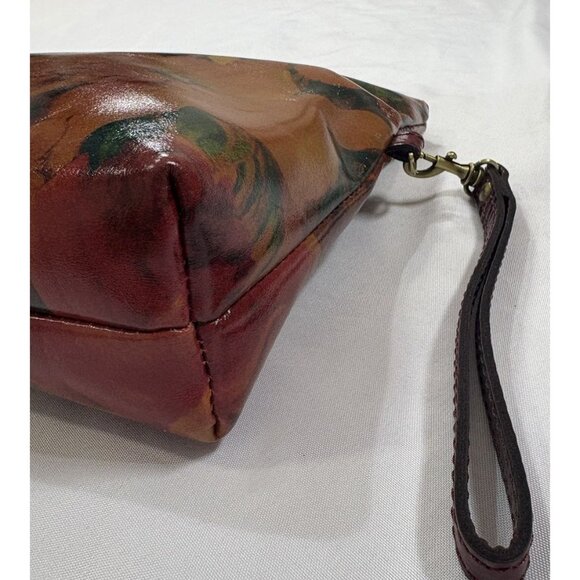 PATRICIA NASH VALERIE SPRING MULTI LEATHER WRISTLET CLUTCH Foldover Purse - Picture 6 of 9